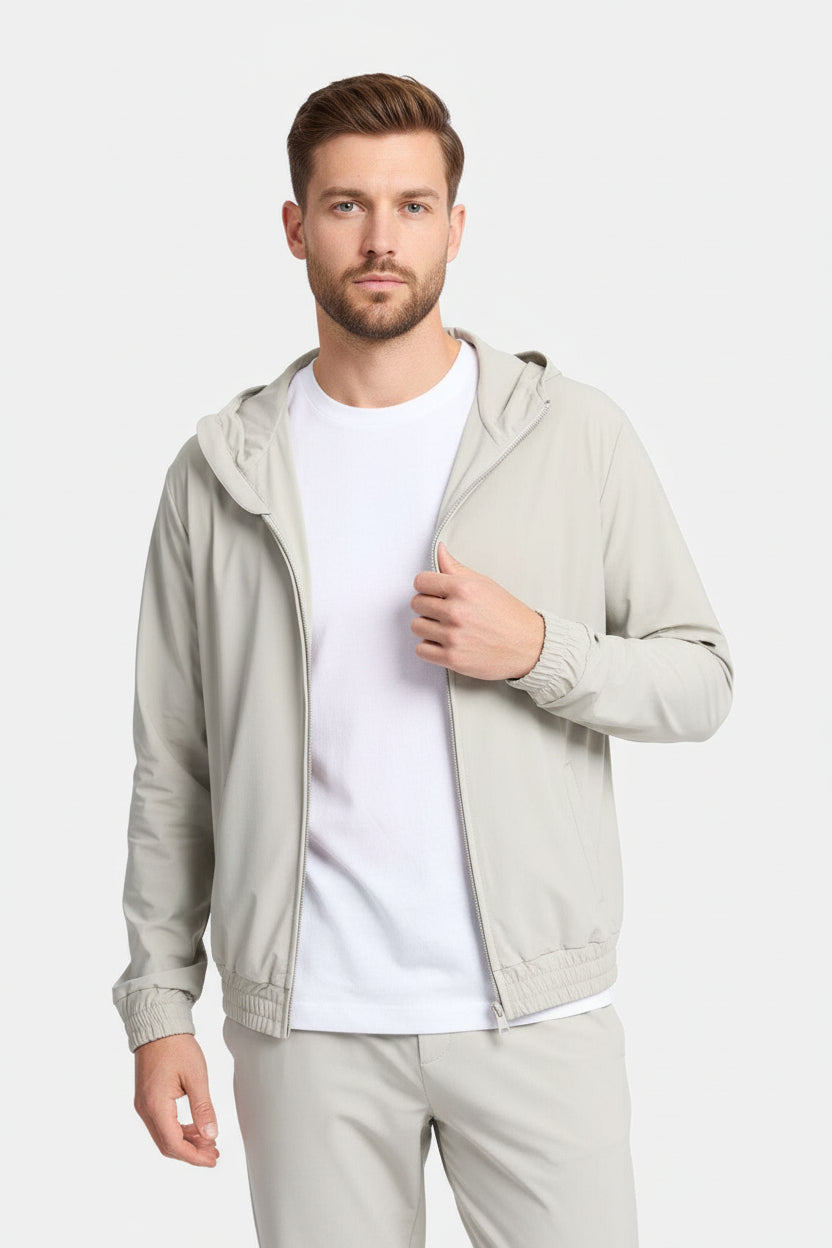 Cloud Grey Hooded Tech Suit