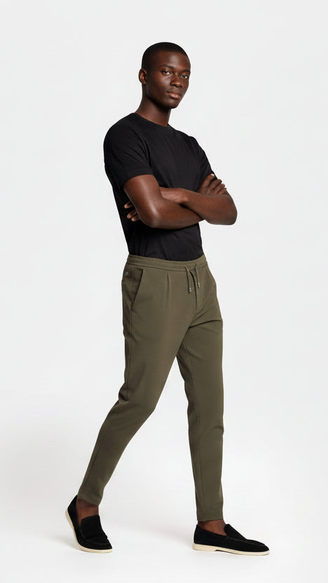 Dark Green Smart Pants