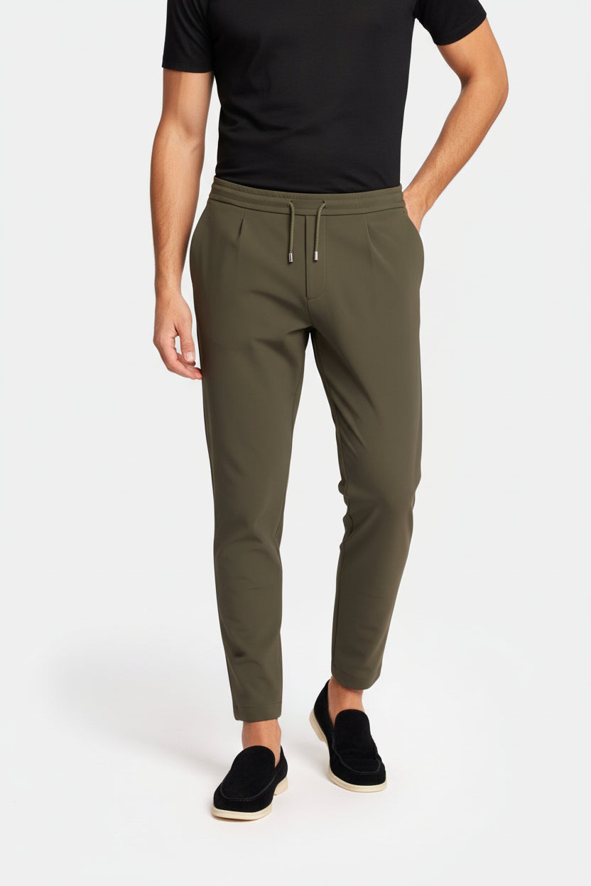Dark Green Smart Pants