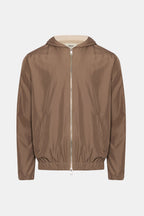 Desert Taupe Hooded Blend Jacket