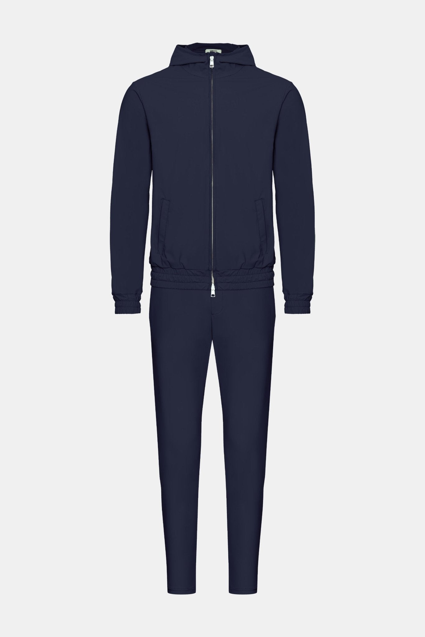 Midnight Blue Hooded Tech Suit